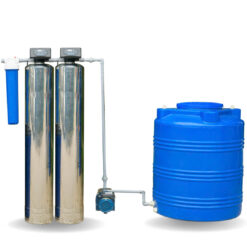 Bộ lọc nước tổng tiếng khoan 2 cột inox van tự động - LNGK01