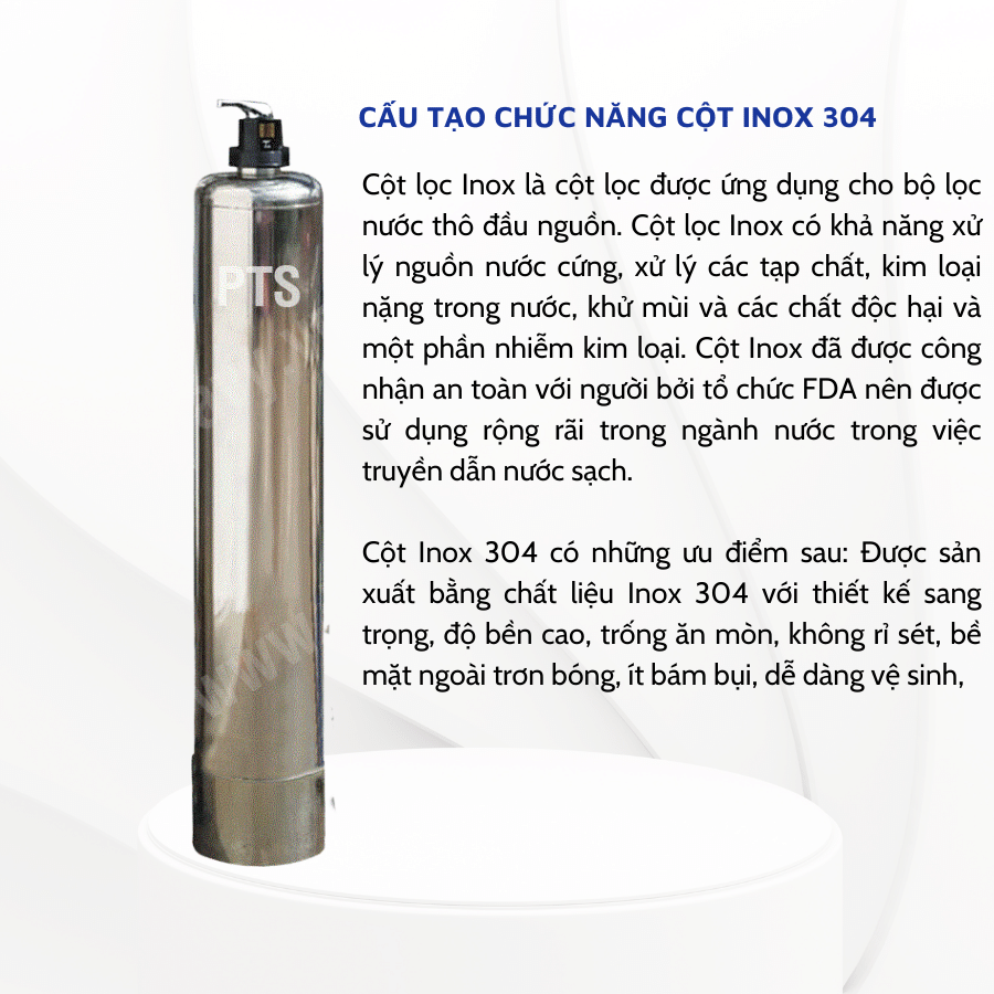 Hệ thống lọc 2 cột Inox van cơ lọc cặn và làm mềm – LN11