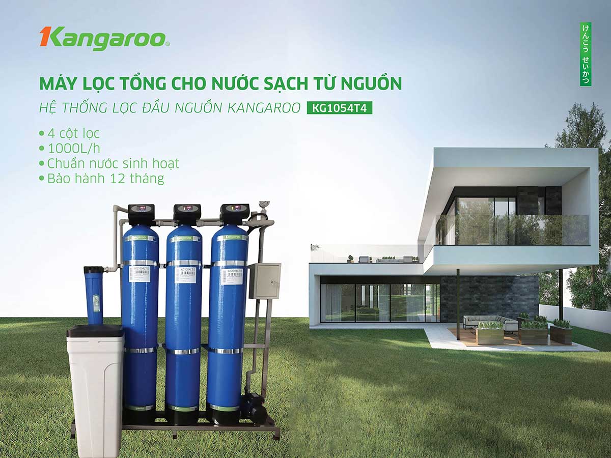 Hệ thống lọc nước đầu nguồn Kangaroo KG1054T4
